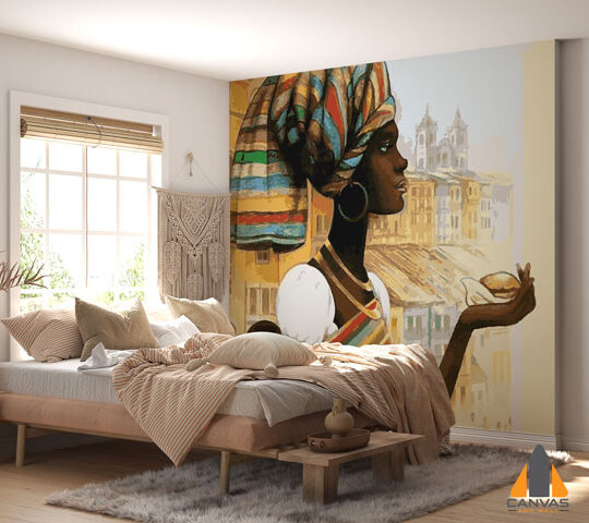 Girl in the Tropic Wallpaper