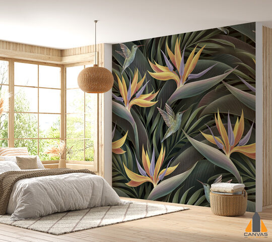 Strelitzia flowers Wallpaper