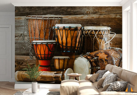 Ethnic Drums Wallpaper