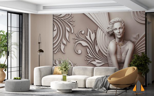 3D Clay woman abstract