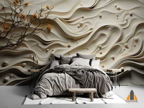 3D Creamy Curves Texture