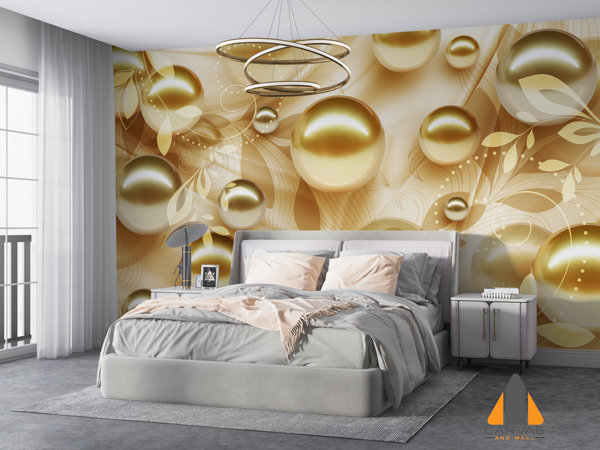 3D Golden Bubbles