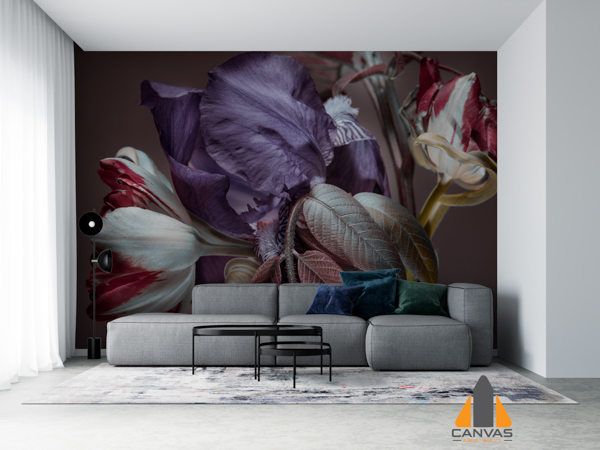 Abstract Flower Wall Art