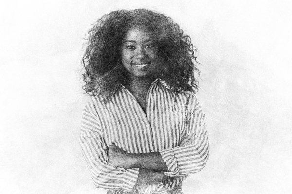 African American Female Sketch Effect 2