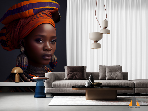 African woman in national dressing