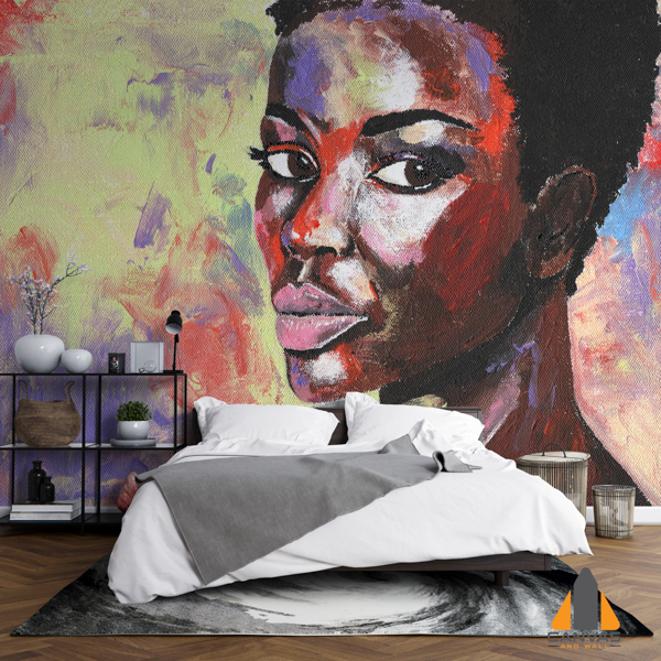 African woman with short hair