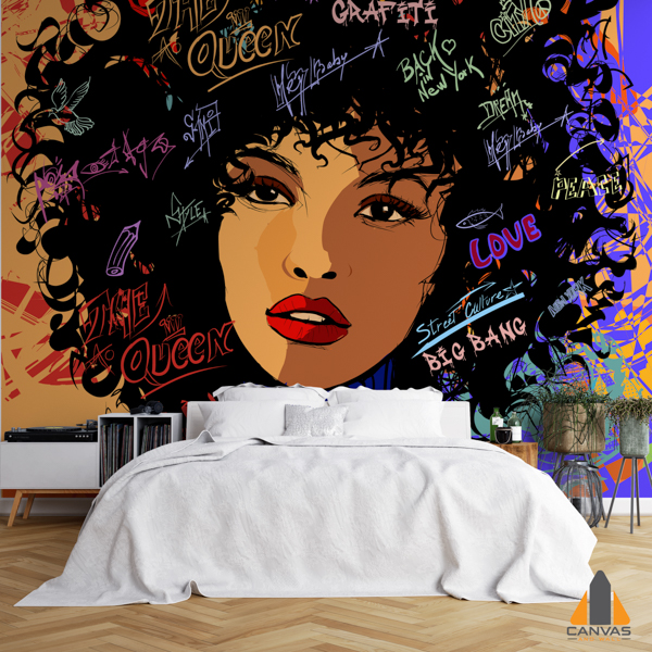 Afro American Fashion Model