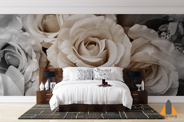 Black and white Roses