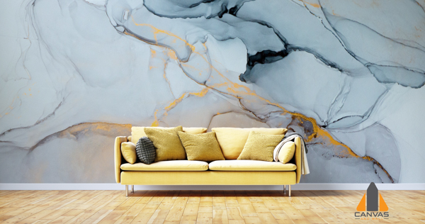 Blue Marble finish Wallpaper