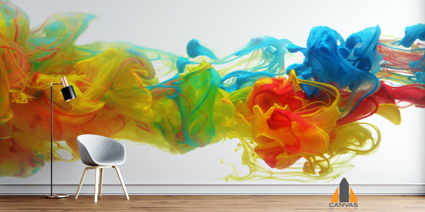 Colorful ink in water abstract Painting