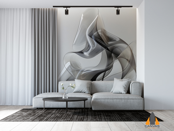 Dynamic geometric abstract_Glass feel