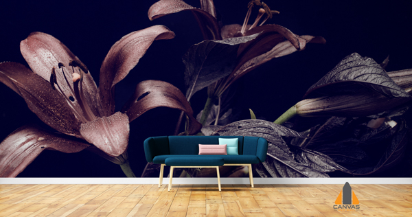 Fresh Flowers dark Background