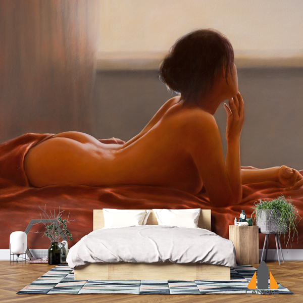 Half Dressed Woman Portrait