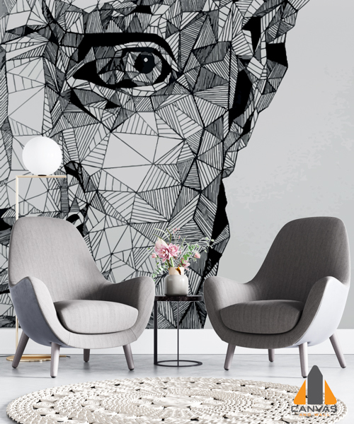 Half Linework Portrait