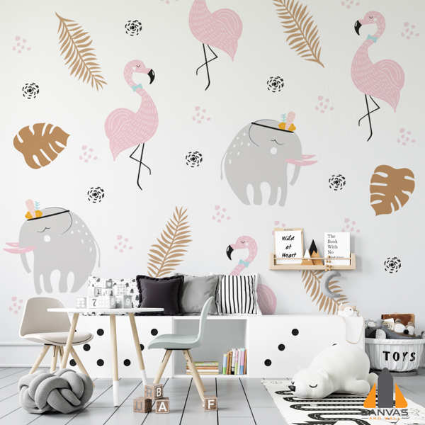 Infant27s room wallpaper