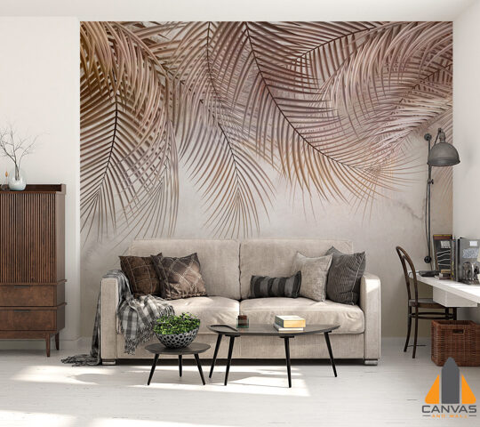 Mural Palm Leaf