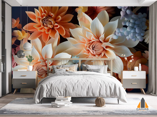 Orange Dahlias
