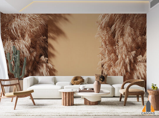 Podium with Pampas Grass