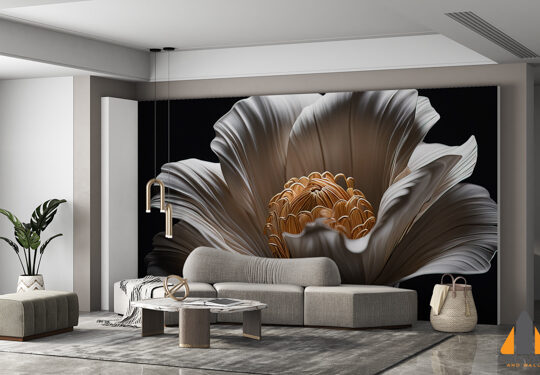 Single White Peony Flower