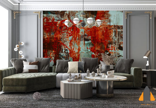 Steve Johnson Abstract  more red colour