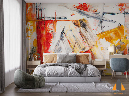 Subtle Red Brushwork