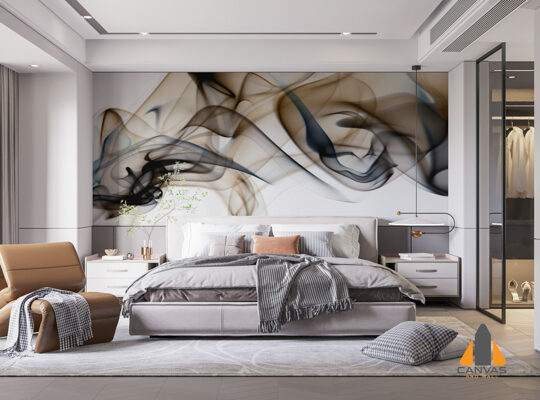 Translucent Blue Gold Smoke