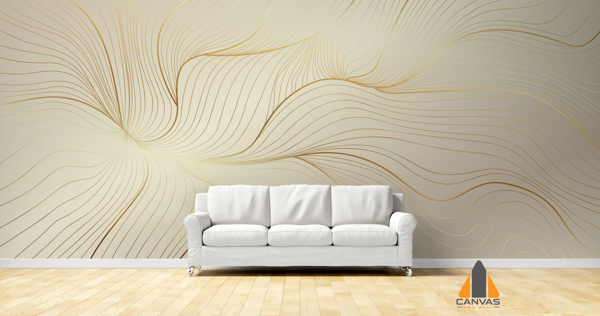 abstract golden lines