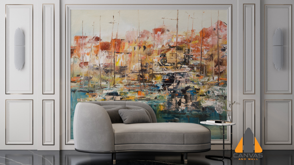 abstract vintage habour