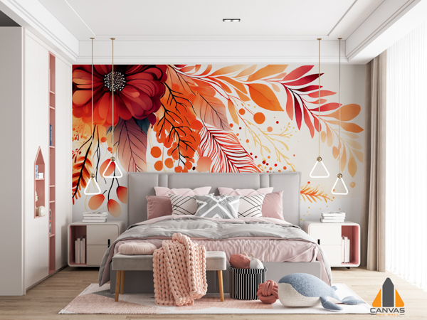 autumn-flower-watercolor-art-background-generative-ai-generative-ai