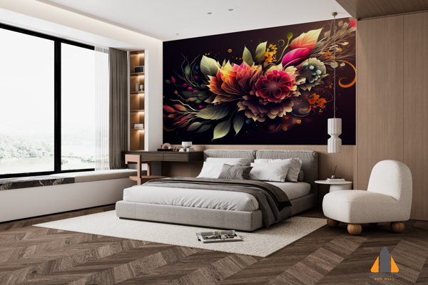 floral-patterns-depict-modern-wedding-celebration-generated-by-ai