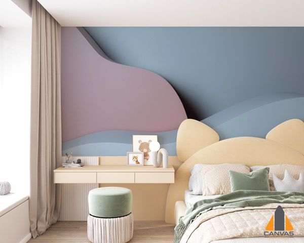 geometric-blue-pink-composition-background-plain-wall-minimalist-interior-design