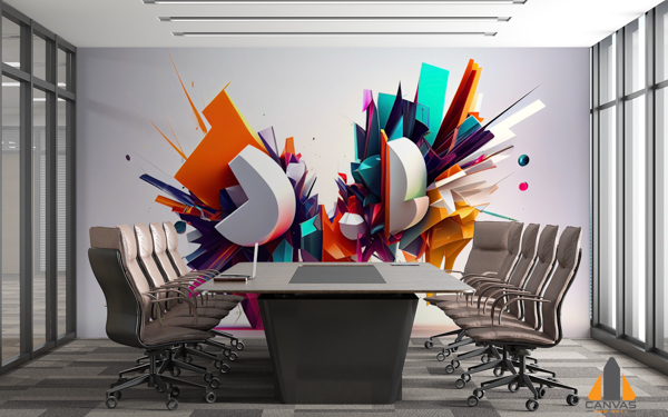 geometric-shapes-scattered-chaotic-manner-white-light-background