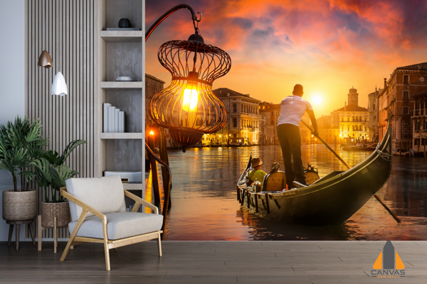 gondolier-sunset