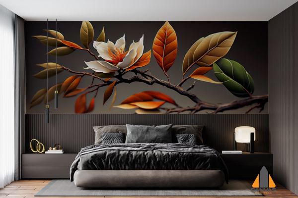 leafy-tree-branch-vibrant-autumn-colors-generated-by-ai