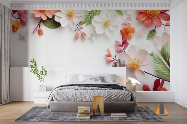 lovely-spring-flowers-leaves-white-background-with-negative-space 28429