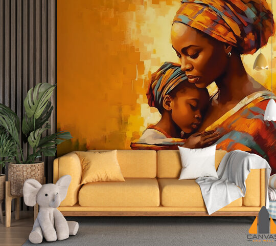 painting-mother-child