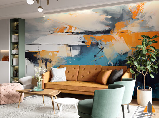 painting-sunset-blue-orange 28129