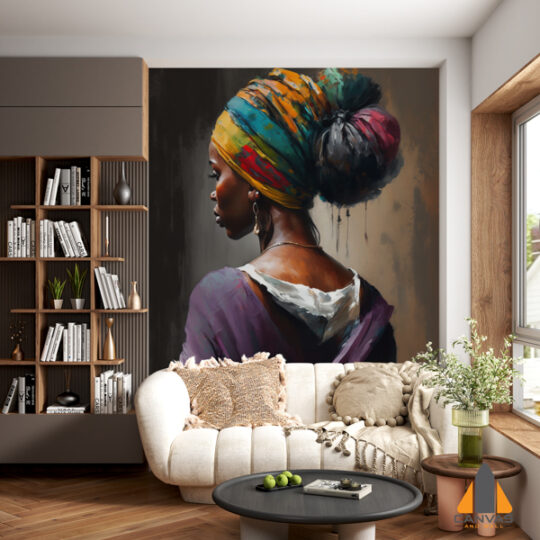 painting-woman-with-colorful-scarf-her-head 28129