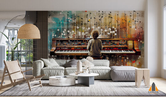 person-sits-piano-with-words-music-wall