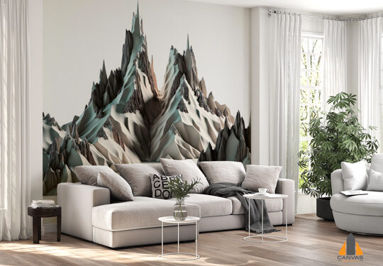 snowy-mountains-creative-digital-illustration-painting-3d-illustration