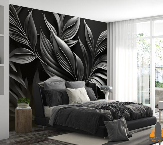 tropical-palm-leaves-pattern-background-monochrome-monstera-tree-foliage-decoration-design-plant-with-exotic-leaf-closeup